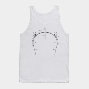 Parachute Vintage Patent Hand Drawing Tank Top